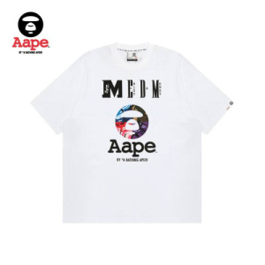 AAPE x MEDM Quad-Color Camo Ape Head Tee Aape BLACK联名 MEDM 四色迷彩猿人